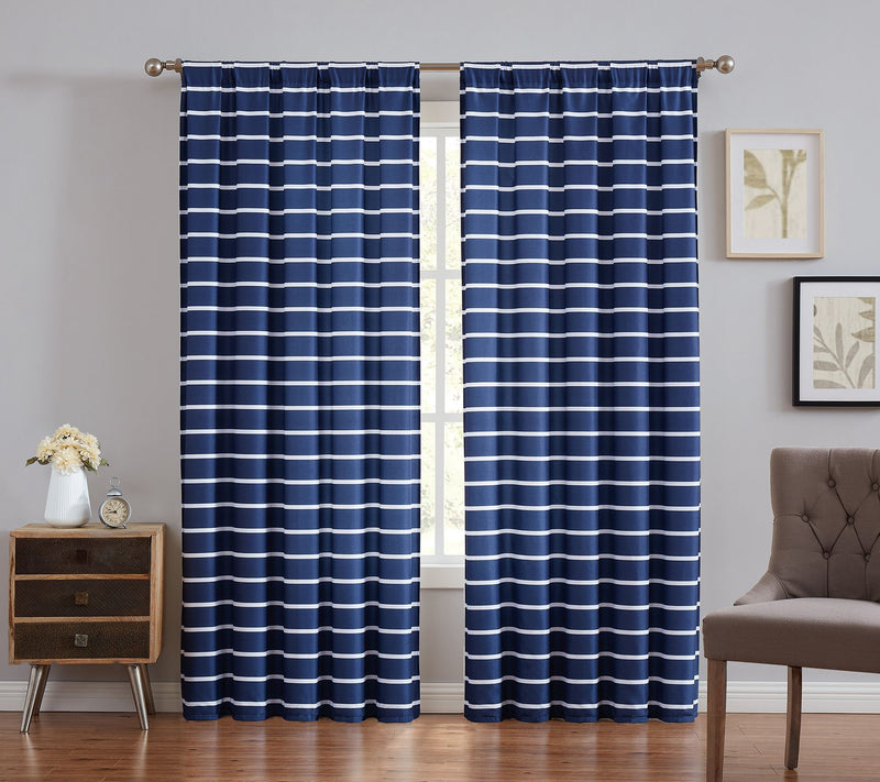 Truly Soft Maddow Stripe Window Panel Set of 2 — View 7