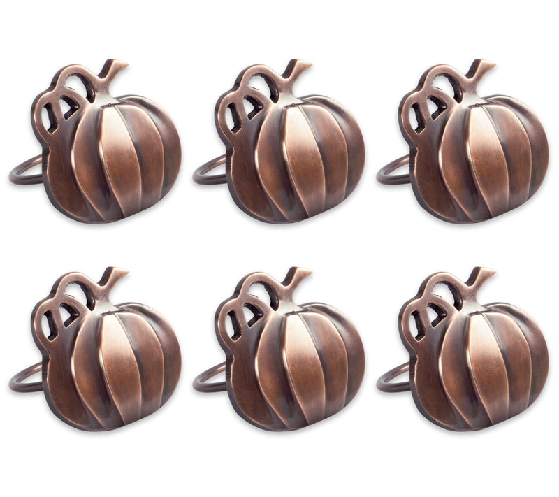 Design Imports Set of 6 Thanksgiving Pumpkin Napkin Rings — Main view