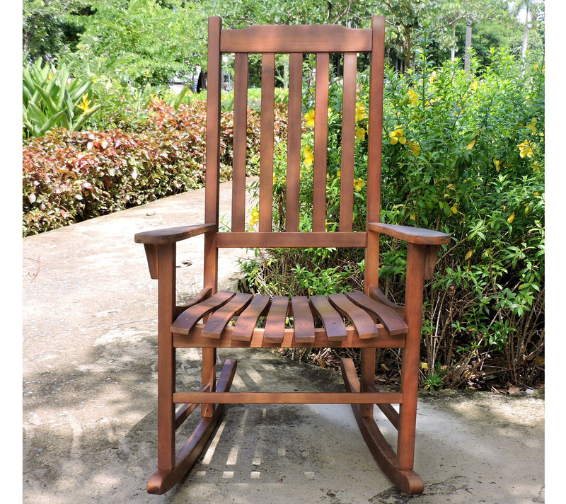 Northbeam Traditional Rocking Chair, Natural Stain — View 4