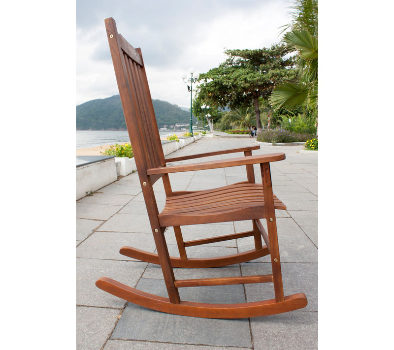 Northbeam Traditional Rocking Chair, Natural Stain — View 5