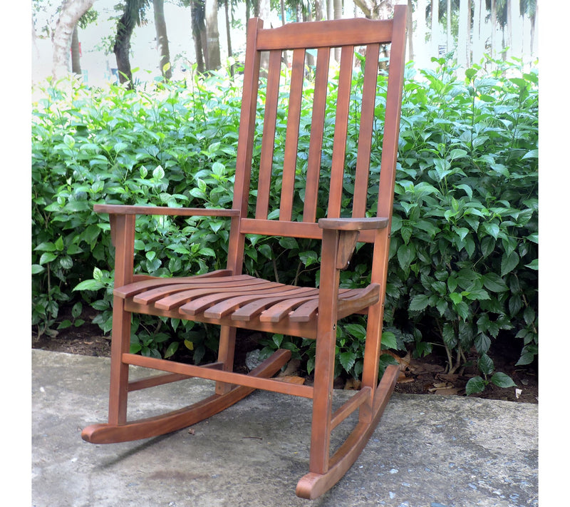 Northbeam Traditional Rocking Chair, Natural Stain — View 2