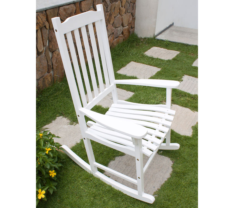 Northbeam Traditional Rocking Chair - White — View 7