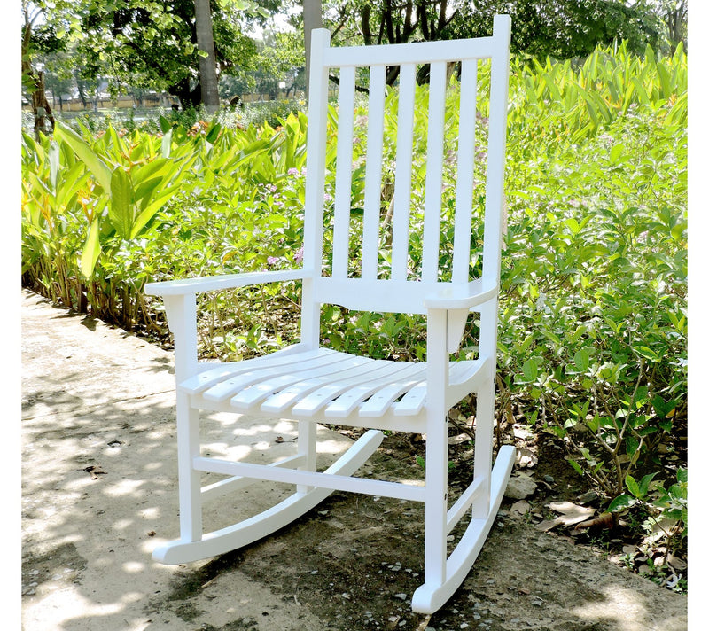 Northbeam Traditional Rocking Chair - White — View 2