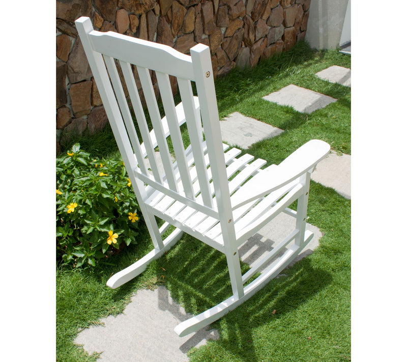Northbeam Traditional Rocking Chair - White — View 8