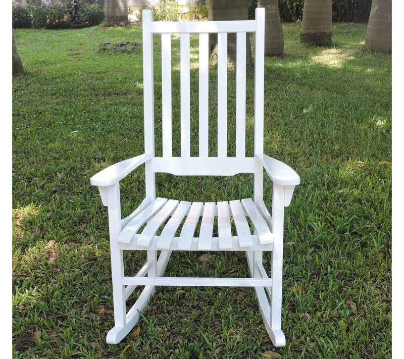Northbeam Traditional Rocking Chair - White — View 3