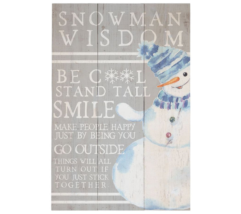 Snowman Wisdom Wall Art — Main view