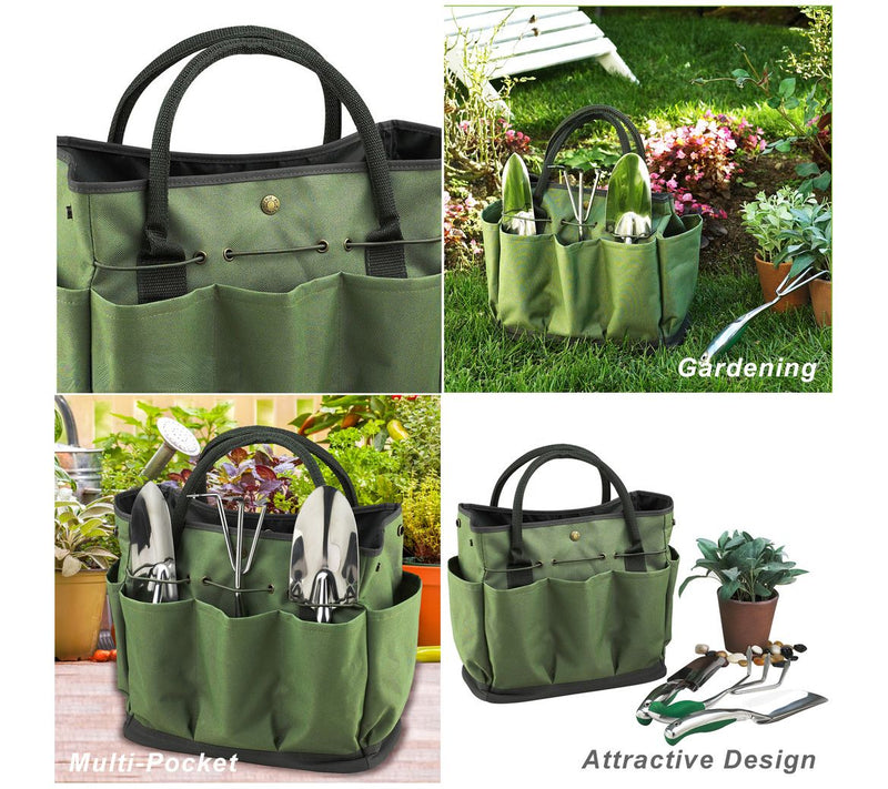 Picnic at Ascot Eco Gardening Tote with 3 Tools - Forest Green — View 4