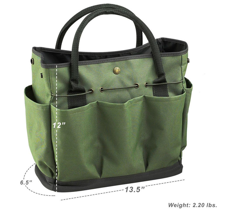 Picnic at Ascot Eco Gardening Tote with 3 Tools - Forest Green — View 2