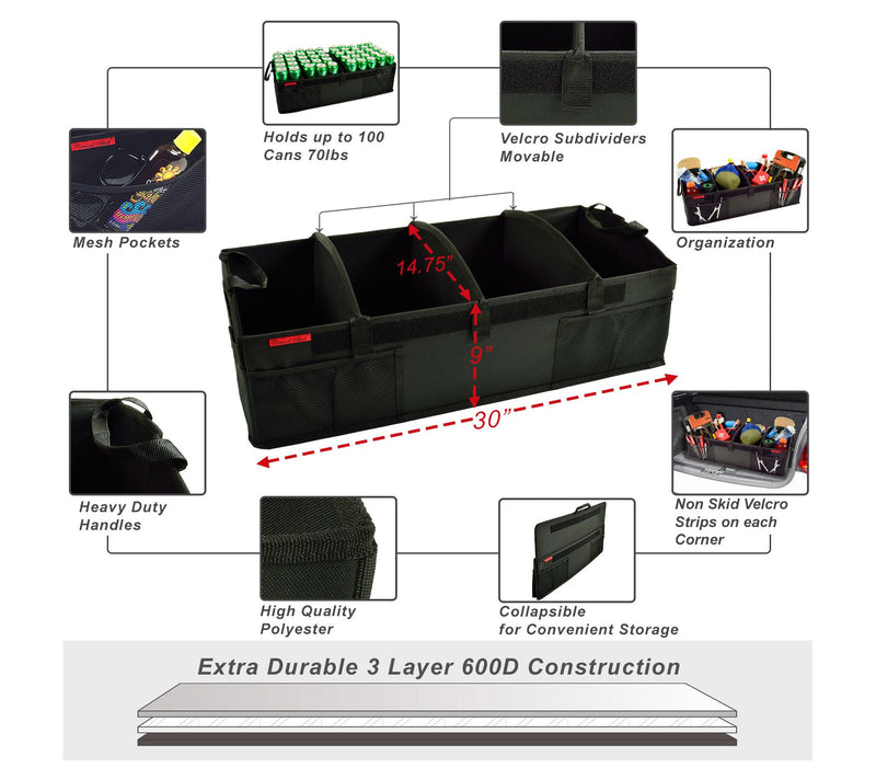 Picnic at Ascot Heavy Duty Trunk Organizer — View 3