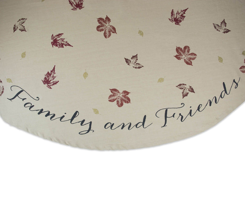 Design Imports Rustic Leaves Printed Tablecloth70" Round — View 3