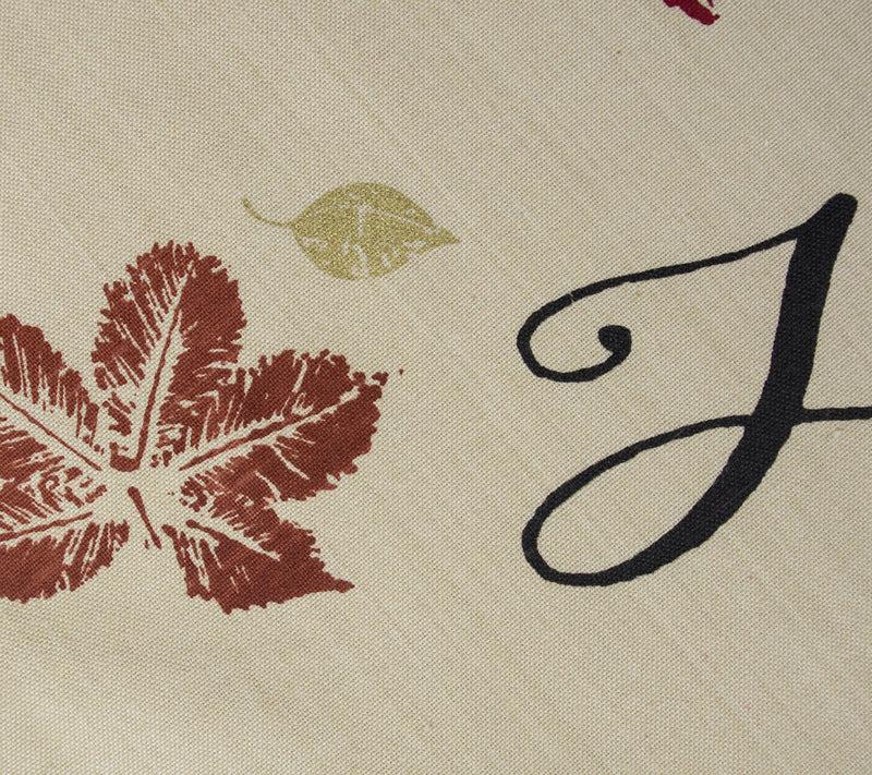 Design Imports Rustic Leaves Printed Tablecloth70" Round — View 2