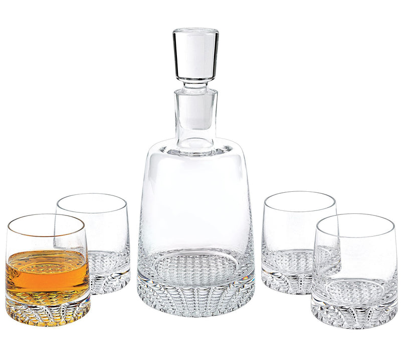 Badash Crystal Park Avenue European 5-Piece Whiskey Set — Main view
