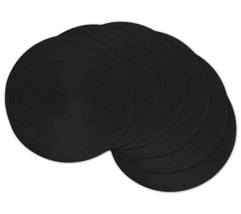 Design Imports Set of 6 Classic Round Woven Placemats — View 5