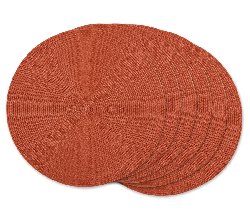 Design Imports Set of 6 Classic Round Woven Placemats — View 19