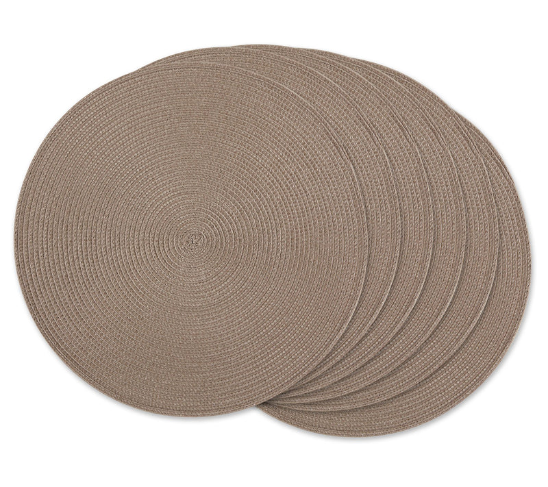 Design Imports Set of 6 Classic Round Woven Placemats — View 21