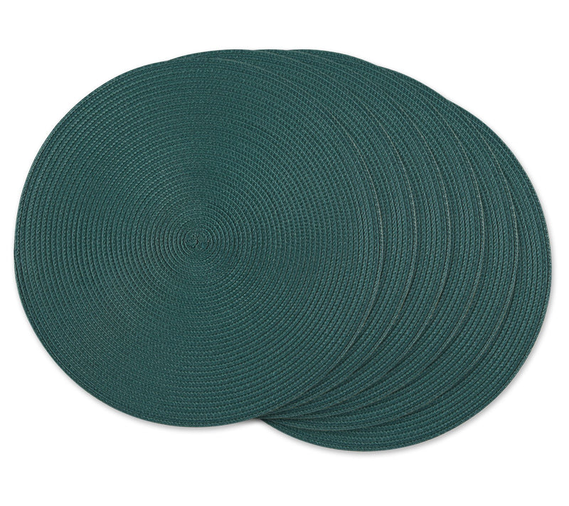 Design Imports Set of 6 Classic Round Woven Placemats — View 9