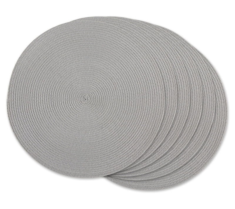Design Imports Set of 6 Classic Round Woven Placemats — View 13