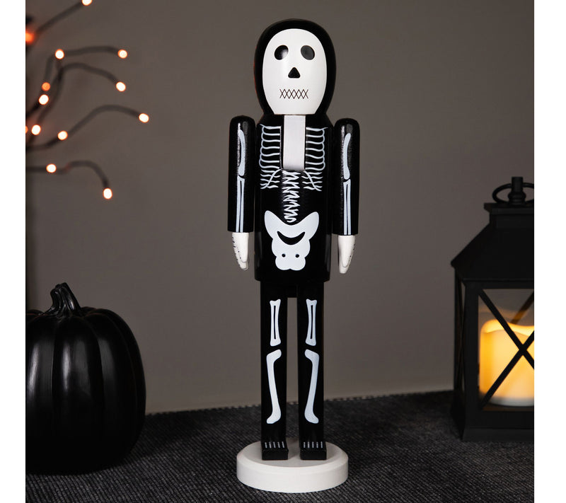 Northlight Wooden Skeleton Halloween Nutcracker — View 2