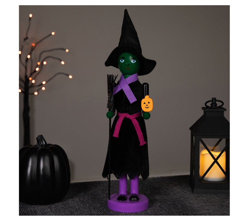 Northlight Witch Wooden Halloween Nutcracker — View 2