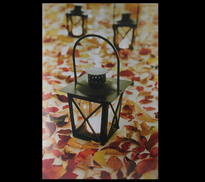 Northlight LED Lighted Fall Foliage & LanternsCanvas Wall Art — View 3