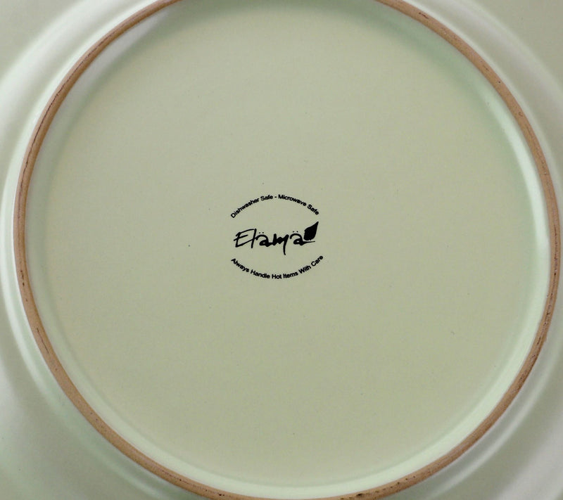 Elama Retro Bloom 16-Piece Round Stoneware Dinnerware Set — View 3