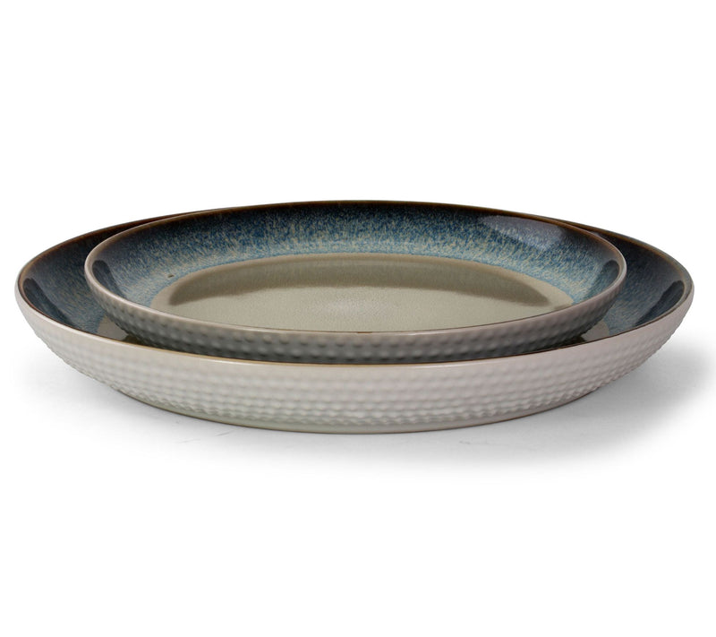 Elama Modern Dot 16-Piece Stoneware DinnerwareSet — View 6