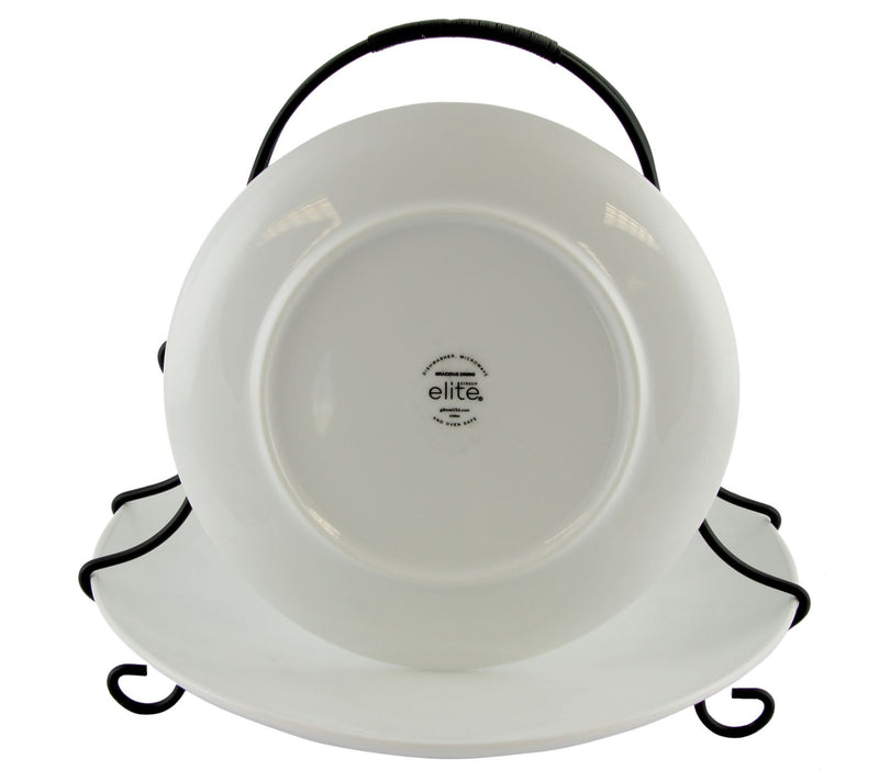 Gracious Dining 2 Tiered Serving Set with MetalRack — View 2