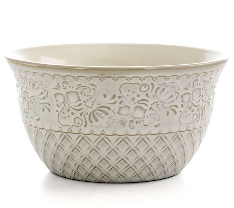 Elama Lotus 16-Pc Square Stoneware Dinnerware Set — View 7
