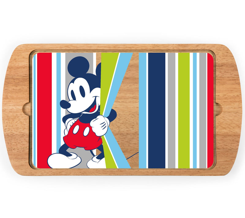Picnic Time Mickey Mouse Billboard Glass Top Serving Tray — Main view