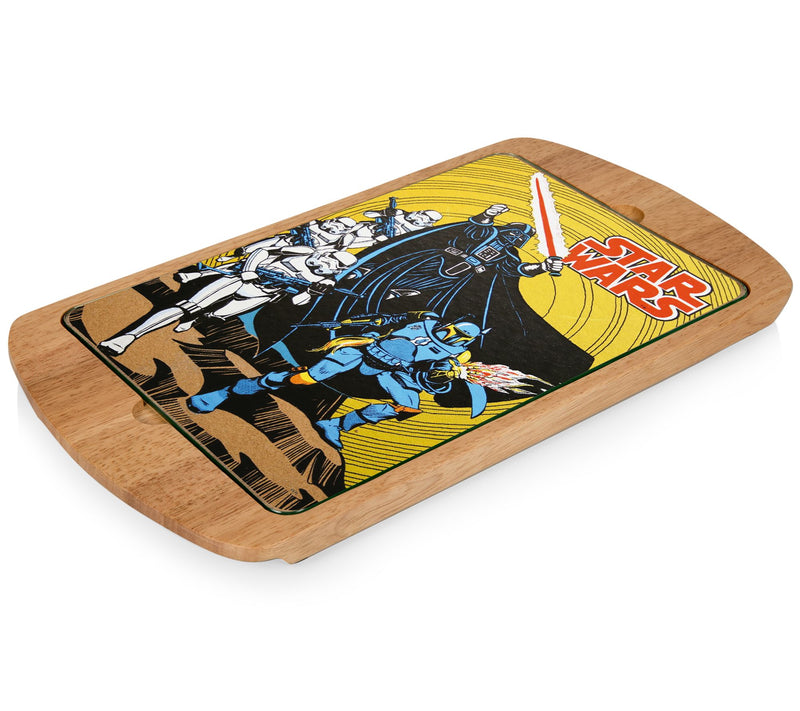 Picnic Time Darth Vader Billboard Glass Top Serving Tray — Main view