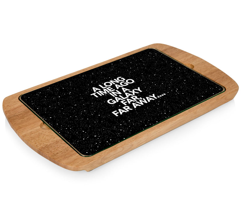 Picnic Time Star Wars Scroll Billboard Glass Top Serving Tray — Main view