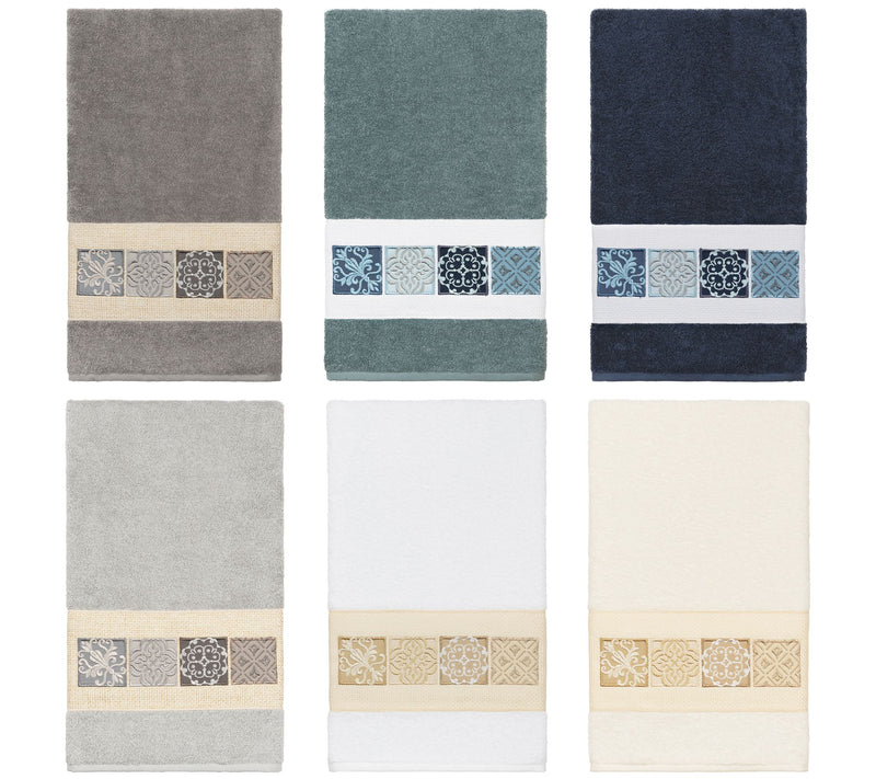 Linum Home Textiles Vivian Embellished Bath Towel — View 2