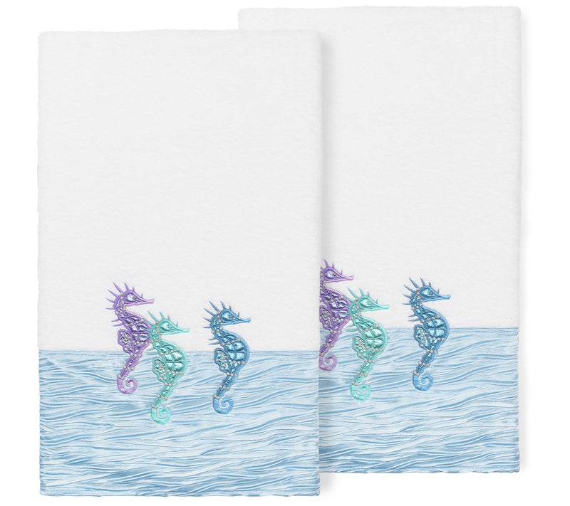 Linum Home Textiles Sofia 2pc Embellished BathTowel Set — View 11