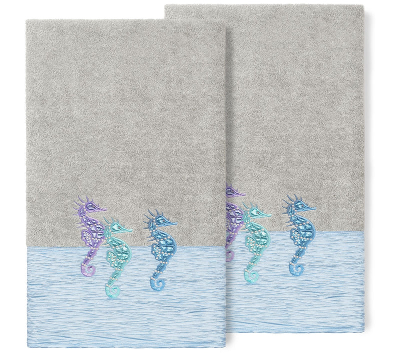 Linum Home Textiles Sofia 2pc Embellished BathTowel Set — View 13
