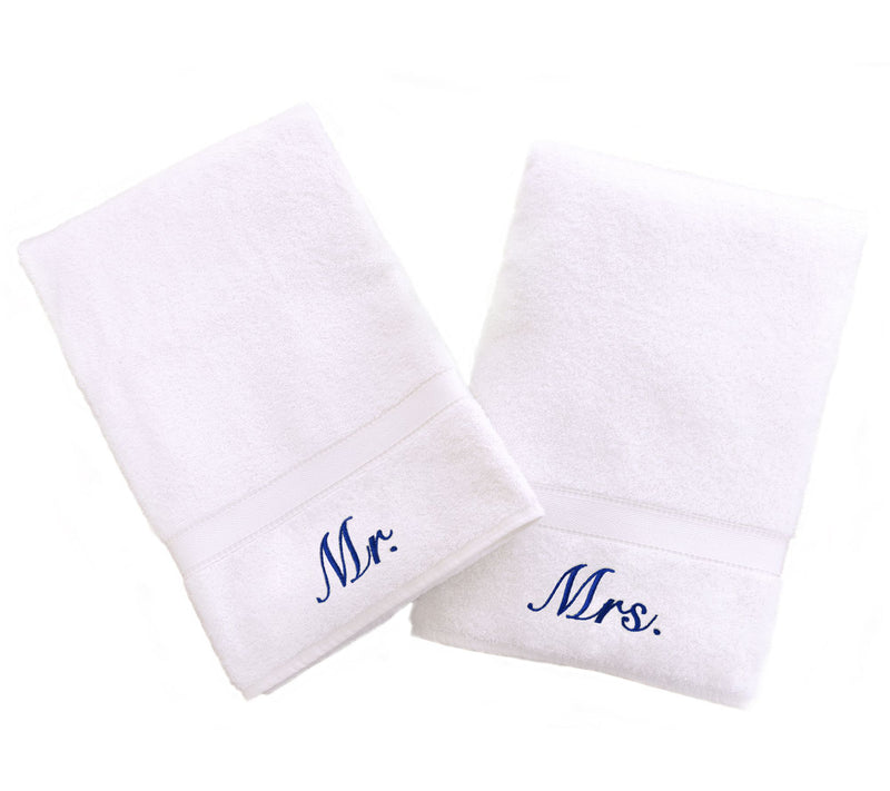 Linum Home Textiles "Mr." and "Mrs." 2-Piece Hand Towels — View 5