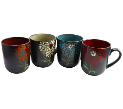Gibson Home Gardenia Cafe 4 Piece 16 oz Assorted Mug Set