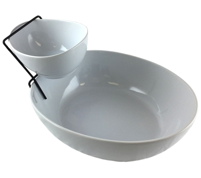 Gibson Elite Gracious Dining 2 Tier Chip and Dip Server Set — Main view