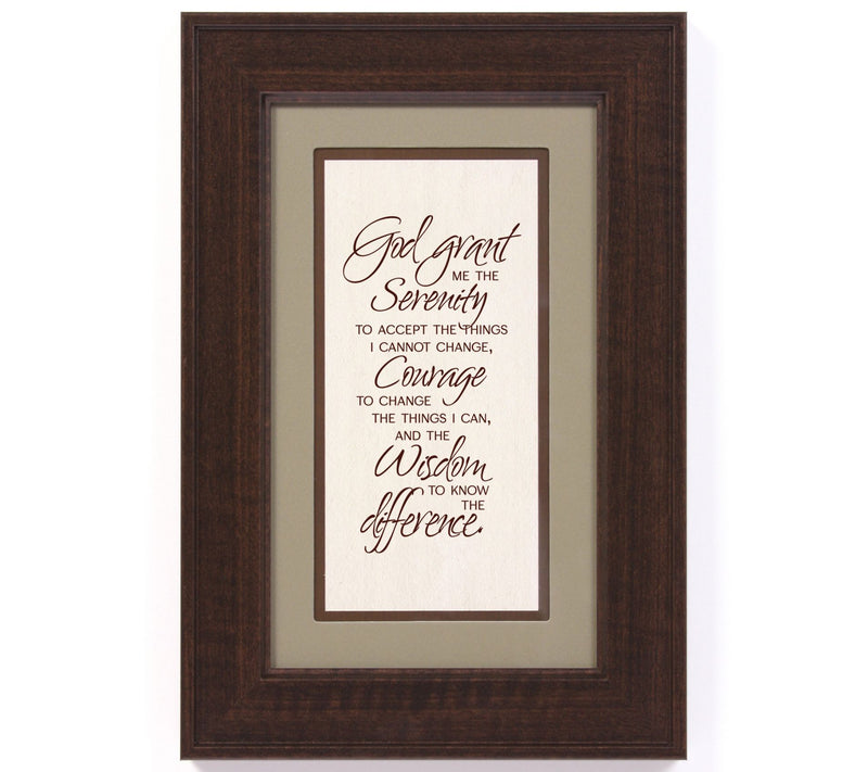 James Lawrence Serenity Prayer Framed Wall Art — Main view