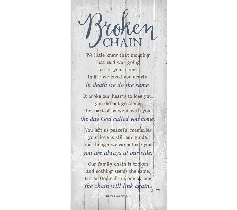 Dexsa Broken Chain New Horizons Wood Plaque — Main view