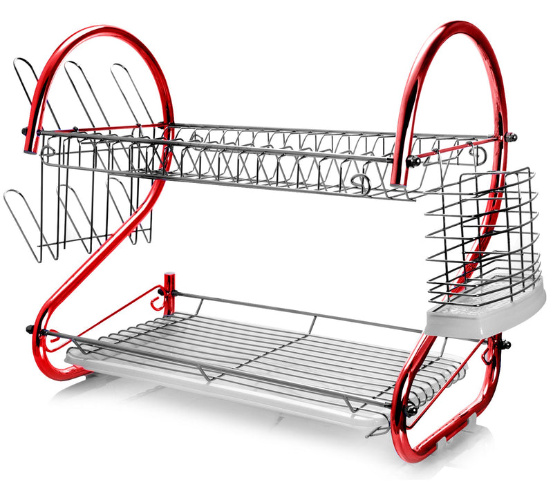 MegaChef 16" Two-Shelf Dish Rack — View 5
