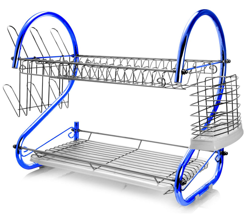 MegaChef 16" Two-Shelf Dish Rack — Main view