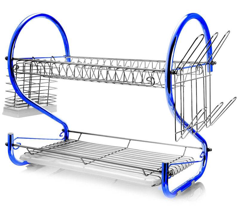 MegaChef 16" Two-Shelf Dish Rack — View 8