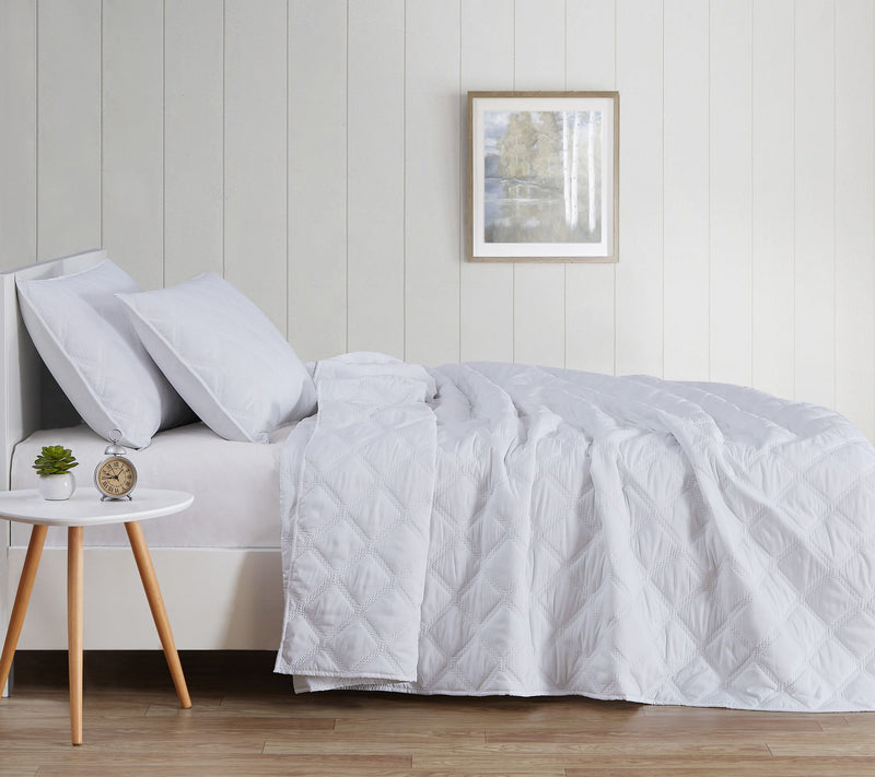Truly Soft Everyday 3D Puff Full/Queen Quilt Set — View 20