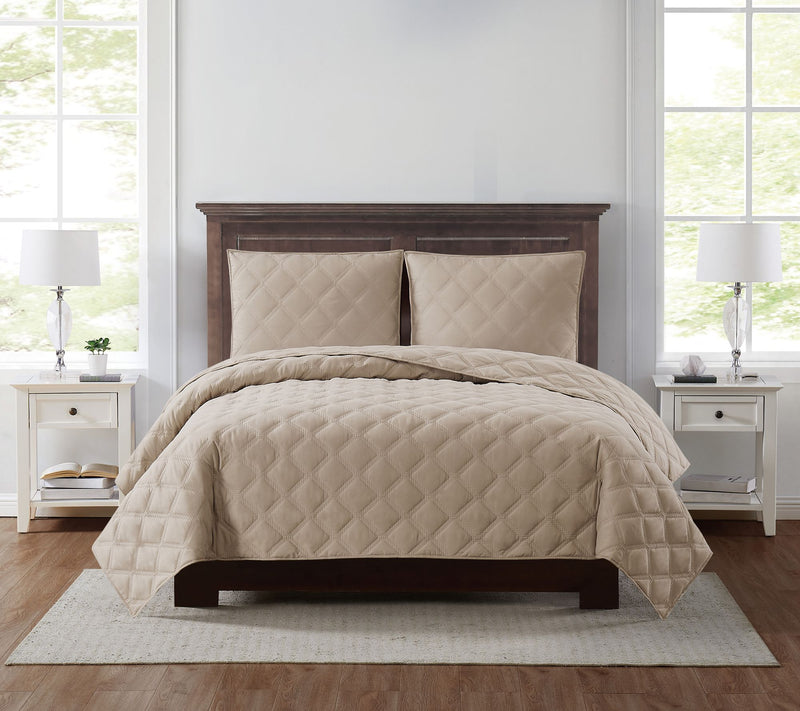 Truly Soft Everyday 3D Puff Twin XL Quilt Set — View 11