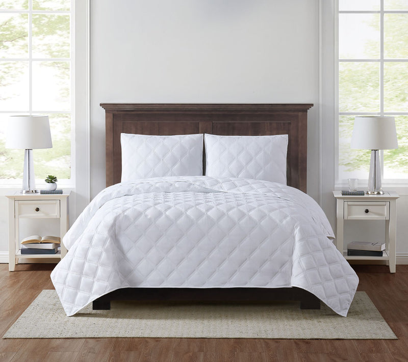 Truly Soft Everyday 3D Puff Twin XL Quilt Set — View 3