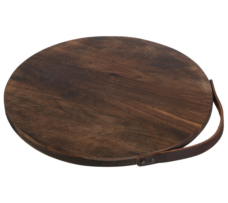 JK Adams Killington Board Rustic Walnut Server15" Round — View 2