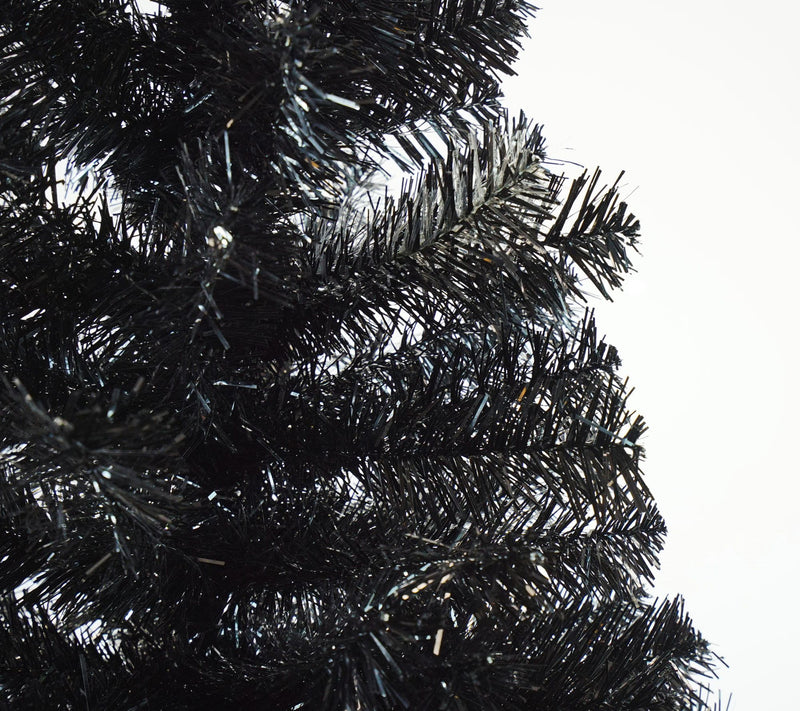 Northlight Slim Black Tinsel Artificial Christmas Tree - Unlit — View 2