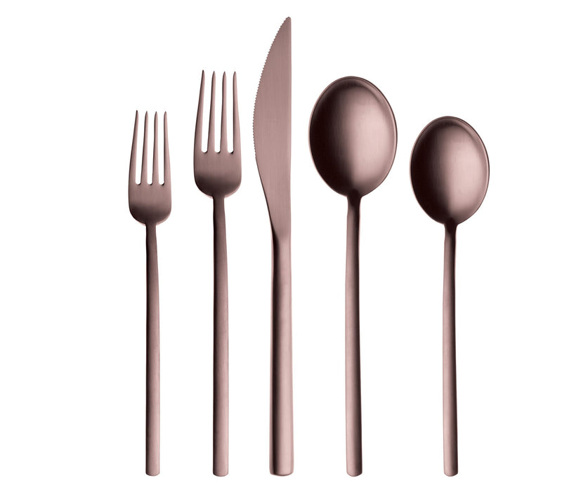Mepra Cutlery Set 5-Piece Due Ice Bronze — Main view