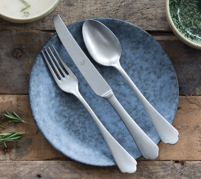 Mepra Dolce Vita 20-Piece Flatware Set, Pewter — View 2