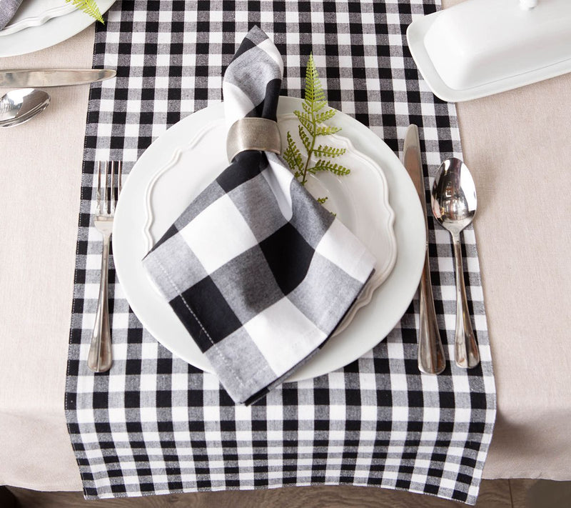 Design Imports Reversible Gingham Runner 14" x108" — View 16